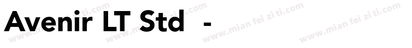 Avenir LT Std字体字体转换
